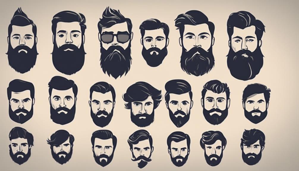 triangle shaped facial hair styles